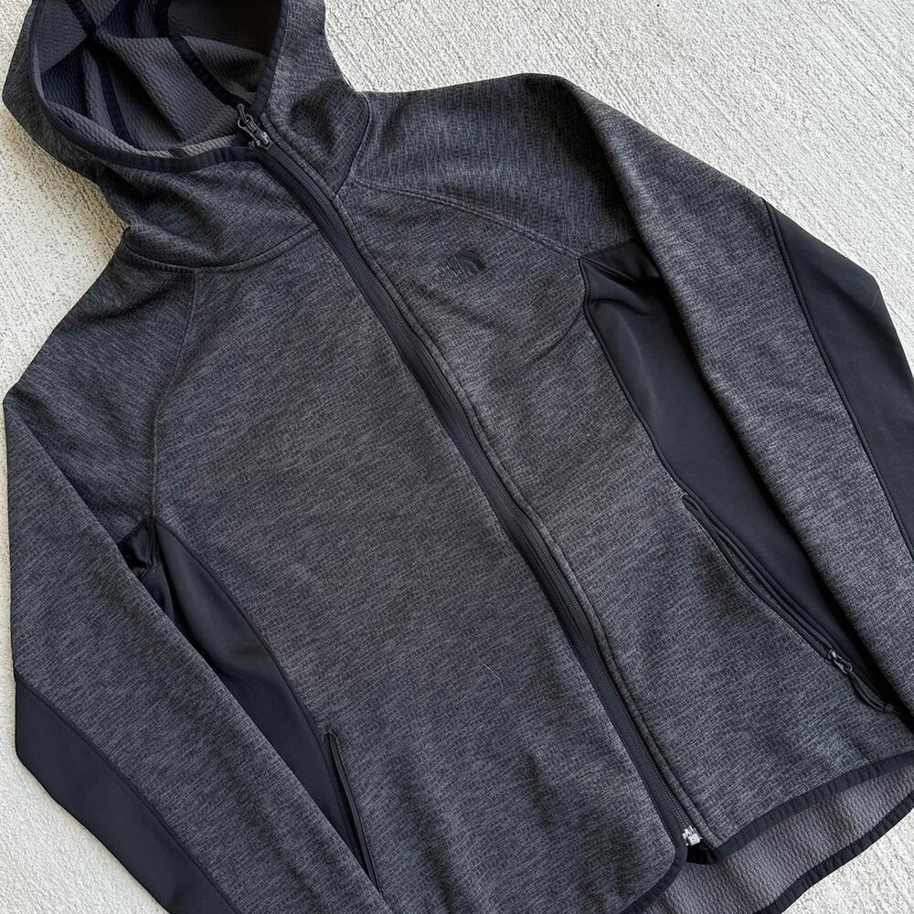 Grey North Face Zip up Hoodie